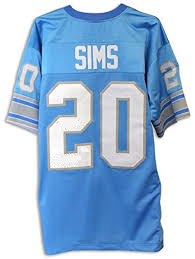 Billy Sims Detroit Lions Throwback Football Jersey