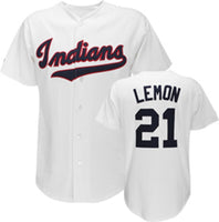 Bob Lemon Cleveland Indians Throwback Jersey