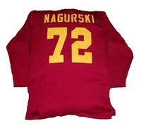 Bronko Nagurski University of Minnesota Gophers Style Custom Long Sleeve Throwback Jersey