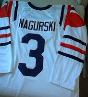 Bronko Nagurski 1936 Chicago Bears Long Sleeve Vintage Style White Throwback Football Jersey