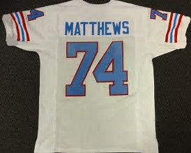 Bruce Matthews Tennessee Titans Nike Women's Oilers Throwback