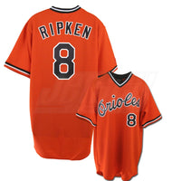 Cal Ripken Jr. Orange Orioles Throwback Jersey