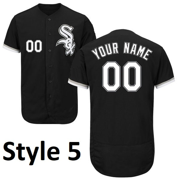 Personalized Chicago White Sox Baseball Jersey Black