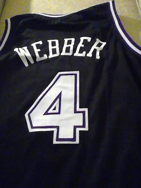Chris Webber White Sacramento Kings Throwback Basketball Jersey