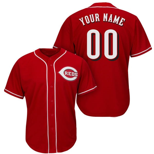 Custom Name And Number Cincinnati Reds Hello Kitty Baseball Jersey Shirt  For Fans - Banantees