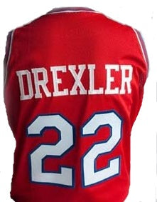 Clyde Drexler Signed Authentic 1983 High School Houston Cougars Jersey PSA  DNA
