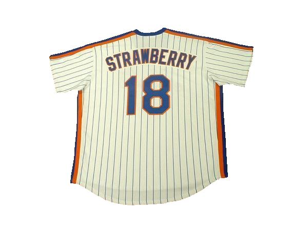 Darryl Strawberry Jersey - 1987 New York Mets Cooperstown Away Baseball  Jersey