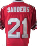 Deion Sanders Atlanta Falcons Red Football Jersey