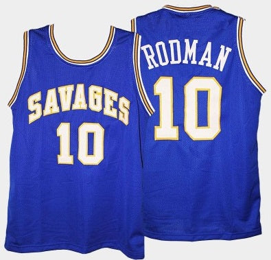 Dennis Rodman #10 Oklahoma Savages College Throwback Basketball Jersey