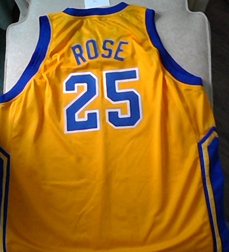 Derrick Rose Simeon High School Basketball Jersey Blue