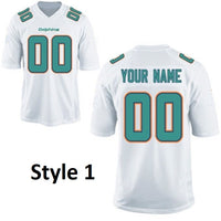 Miami Dolphins Style Customizable Football Jersey