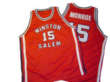 Earl Monroe Winston Salem College Throwback Jersey