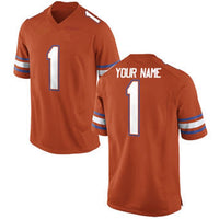 Florida Gators Style Customizable Orange Football Jersey