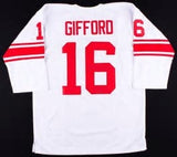 Frank Gifford Vintage Style New York Giants Long Sleeve Throwback Football Jersey