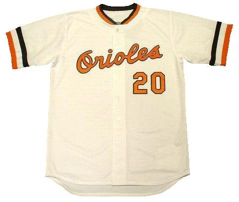Men's Mitchell and Ness Frank Robinson Baltimore Orioles Authentic White  Throwback Jersey
