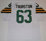 Fuzzy Thurston Packers Long Sleeve Throwback Jersey