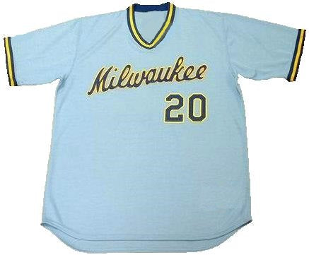 Gorman Thomas Milwaukee Brewers Baseball Jersey (In-Stock-Closeout) Size  3XL/56 Inch Chest