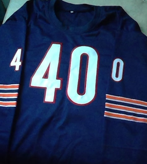 Gale Sayers Chicago Bears Long Sleeve Football Jersey (In-Stock-Closeout) Size XXL/52 Inch Chest