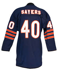 Gale Sayers Vintage Style Chicago Bears Long Sleeve Jersey