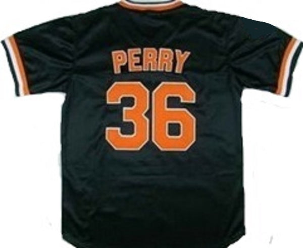Gaylord Perry San Francisco Giants Black Baseball Jersey