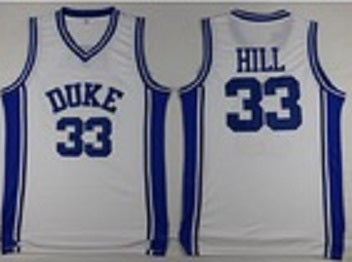 Grant Hill #33 Custom College Basketball Jersey Blue - Top Smart