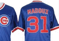Greg Maddux Blue Chicago Cubs Throwback Jersey