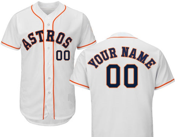 Houston Astros Customizable Pro Style Baseball Jersey - 3 Styles Available