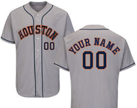 Houston Astros MLB Major League Baseball Custom Name & Number Baseball  Jersey