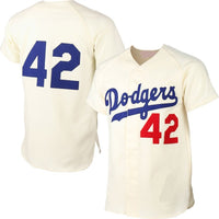 Throwback Jackie Robinson #42 Baseball Jersey Brooklyn Top Sewn Custom Name