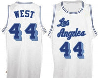 Jerry West White Los Angeles Lakers Throwback Jersey