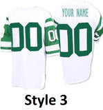 New York Jets Style Customizable Throwback Football Jersey