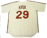 John Kruk 1992 Phillies Home Throwback Jersey