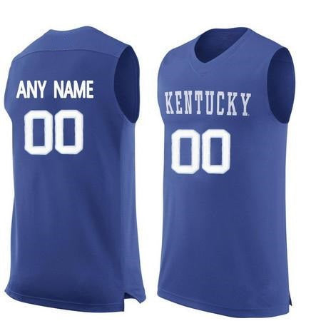 Custom College Basketball Jerseys Kentucky Wildcats Jersey Name and Number White Elite 2022-23