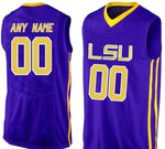LSU Tigers Style Customizable College Basketball Jersey