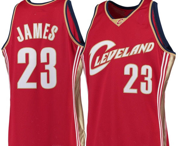 LeBron James Cleveland Cavaliers 2003-04 Red Jersey – Best Sports Jerseys
