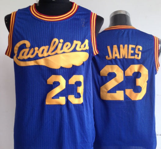 Lebron James (small) STITCHED throwback Cleveland Cavaliers