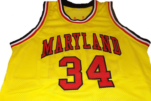 Custom College Basketball Jerseys Maryland Terrapins Jersey Name and Number White Retro