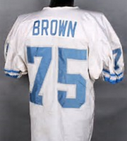 Lomas Brown Detroit Lions Throwback Football Jersey
