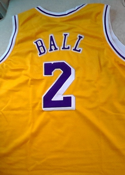 Lonzo Ball Los Angeles Lakers Basketball Jersey