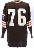 Lou Groza Cleveland Browns Long Sleeve Vintage Style Jersey
