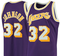 Magic Johnson Los Angeles Lakers Purple 1984-85 Jersey