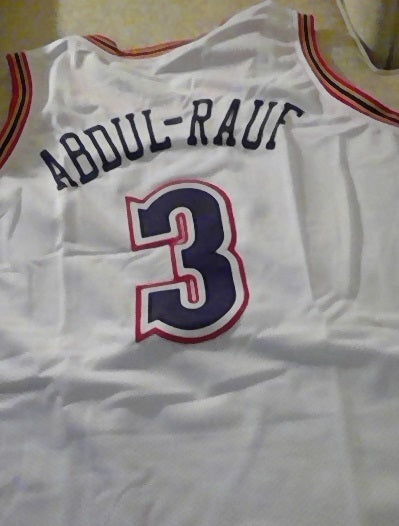 RARE Mahmoud Abdul-Rauf #1 NBA Champion Denver Nuggets NBA Jersey Sz 44