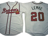 Mark Lemke Atlanta Braves White Home Jersey