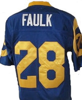 Marshall Faulk Los Angeles Rams Throwback Football Jersey