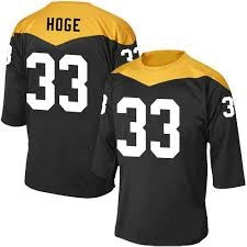 Merril Hoge Pittsburg Steelers Long Sleeve Football Jersey