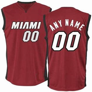 Miami Heat Customizable Basketball Jersey