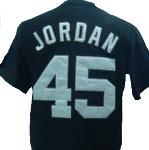 michael jordan 45 white sox jersey