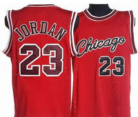 Michael Jordan Red Chicago Bulls Throwback Basketball Jersey