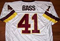 Mike Bass Washington Redskins Throwback Football Jersey