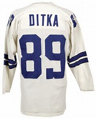 Mike Ditka Vintage Style Dallas Cowboys Long Sleeve Jersey